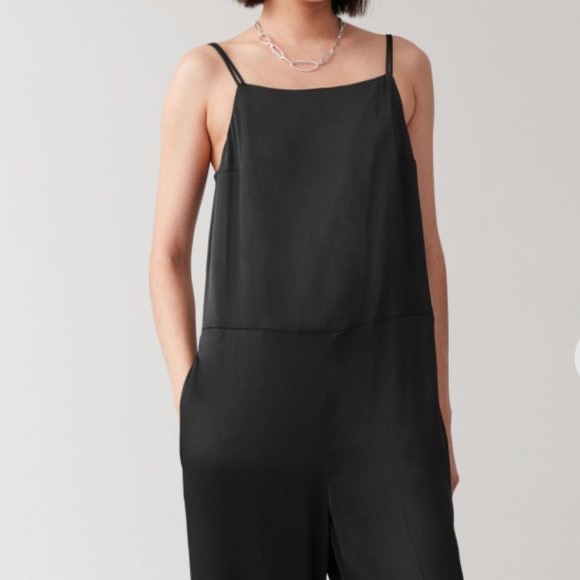 COS ~ Double Strap Jumpsuit in black - Picture 2 of 5